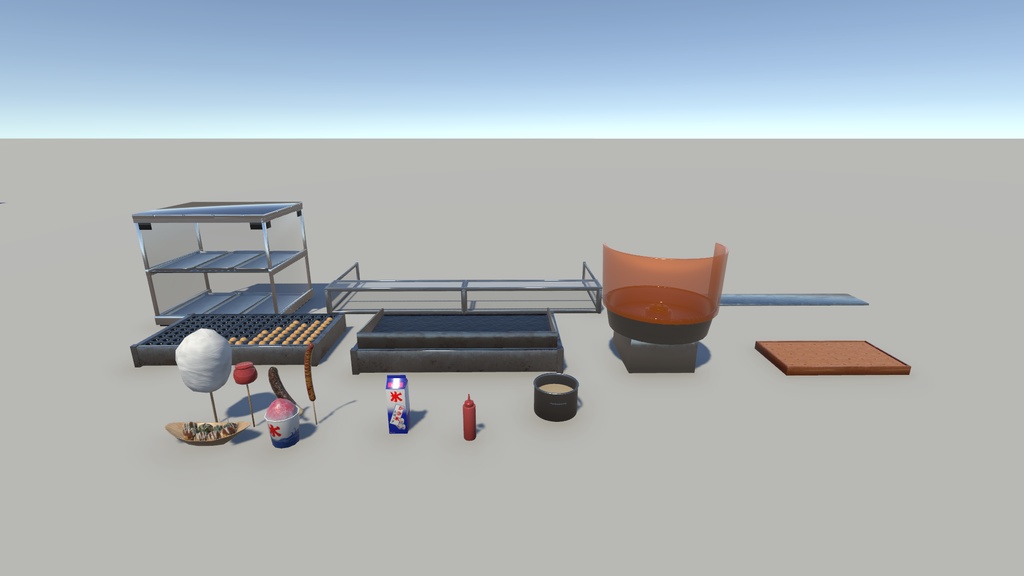 【3Dモデル】夏祭り アセット一式 Unityパッケージ付き