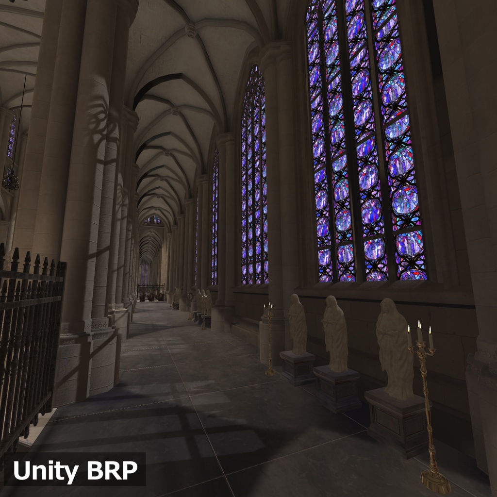 【3Dモデルセット】ゴシック風大聖堂 UnityPackage付き