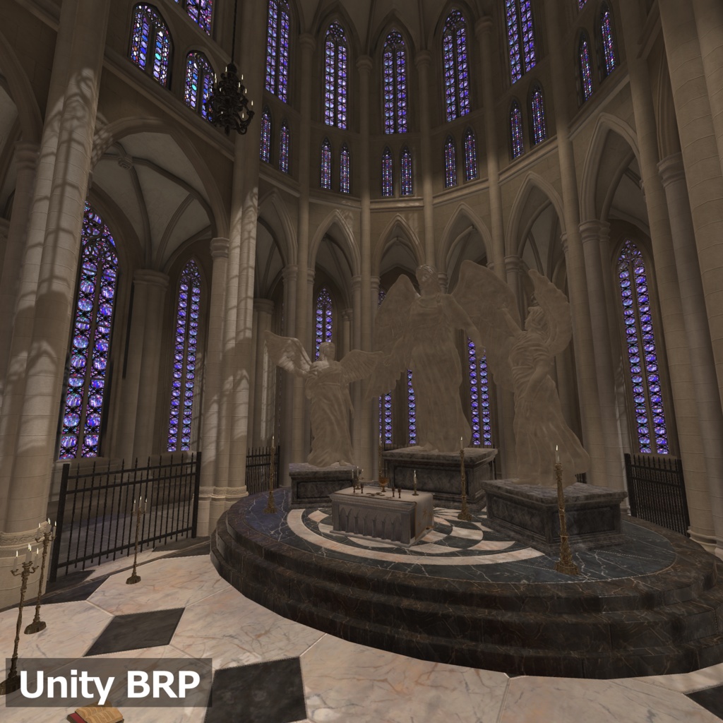 【3Dモデルセット】ゴシック風大聖堂 UnityPackage付き