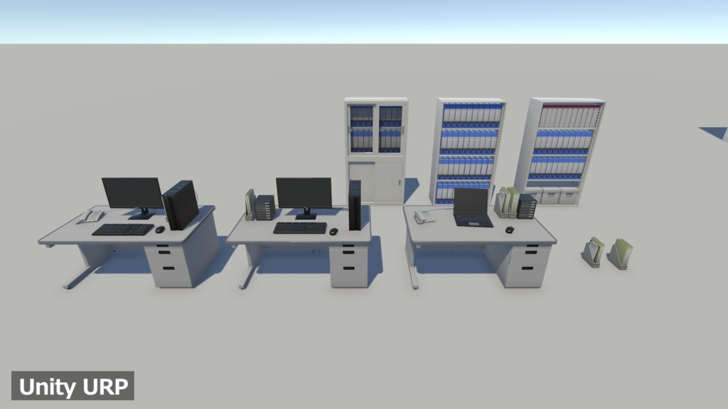 【3Dモデルセット】オフィス Unitypackage付き