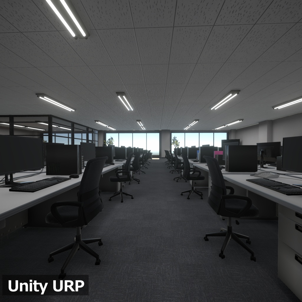 【3Dモデルセット】オフィス Unitypackage付き