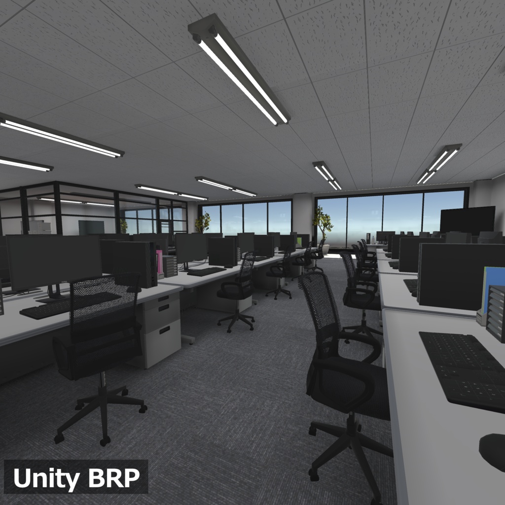 【3Dモデルセット】オフィス Unitypackage付き