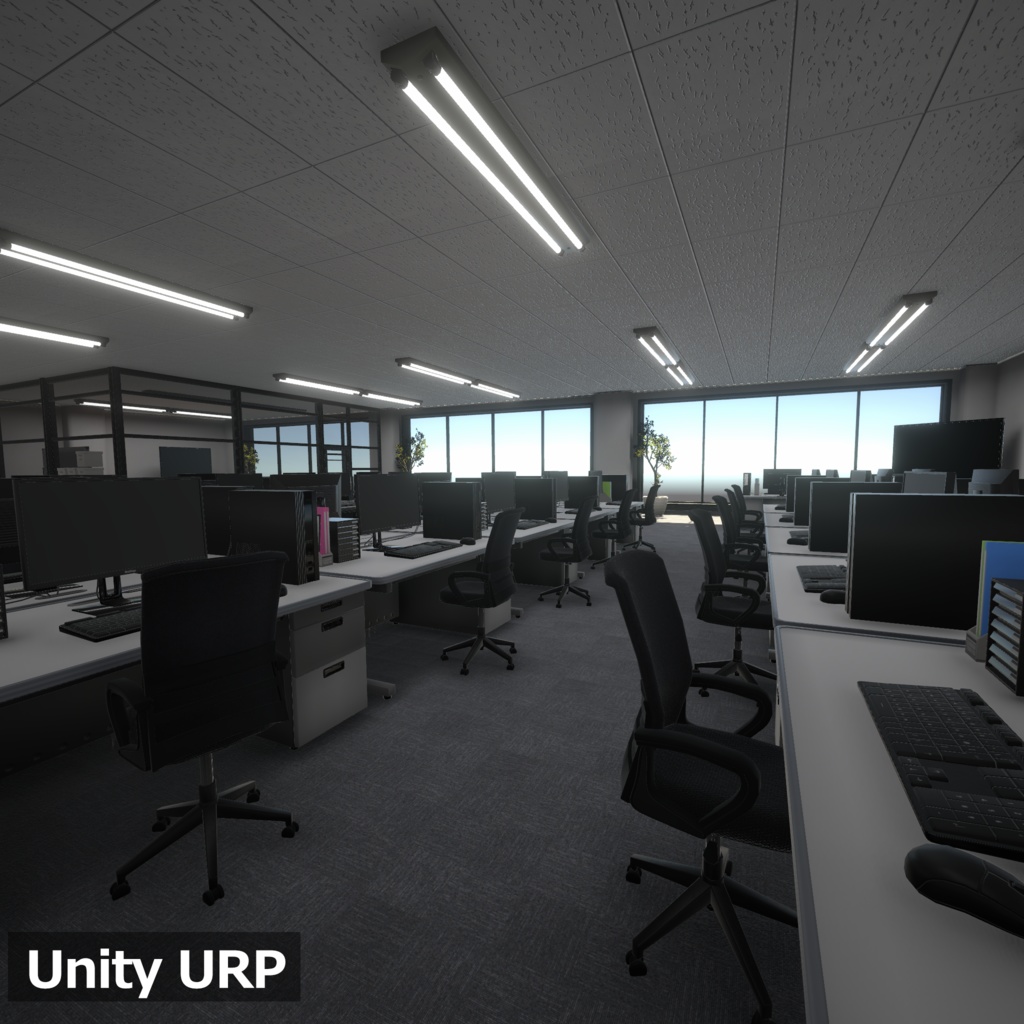 【3Dモデルセット】オフィス Unitypackage付き