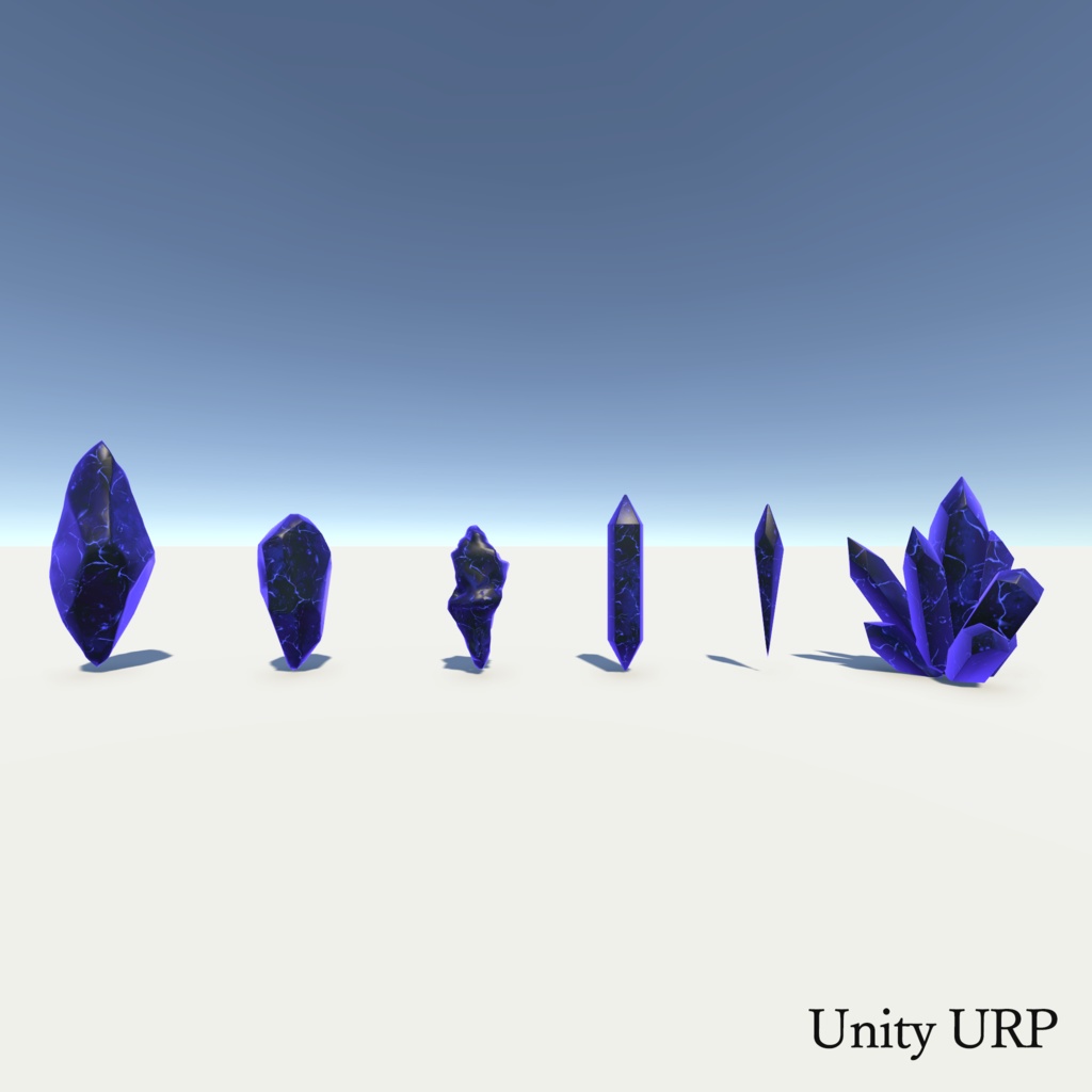 【3Dモデル】クリスタル&クリスタルシェーダー unitypackage付き