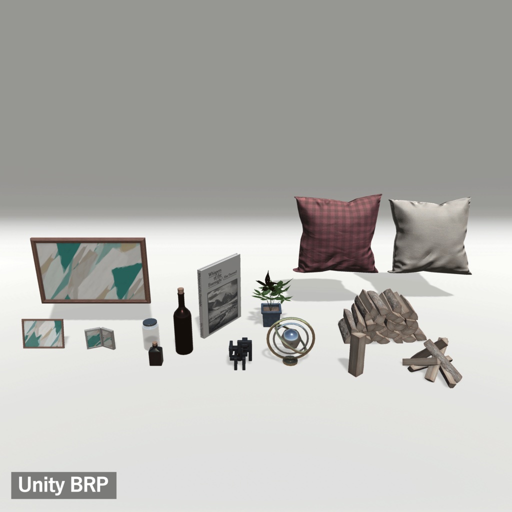 【3Dモデルセット】ログハウス unitypacage付き