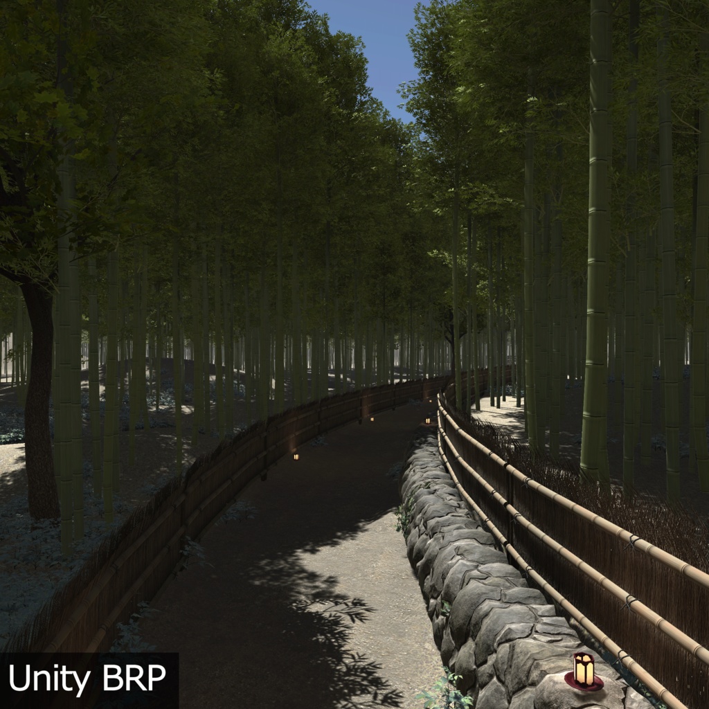 【3D環境アセット】竹林の抜け道 Unitypackage付き