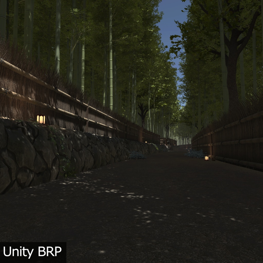 【3D環境アセット】竹林の抜け道 Unitypackage付き