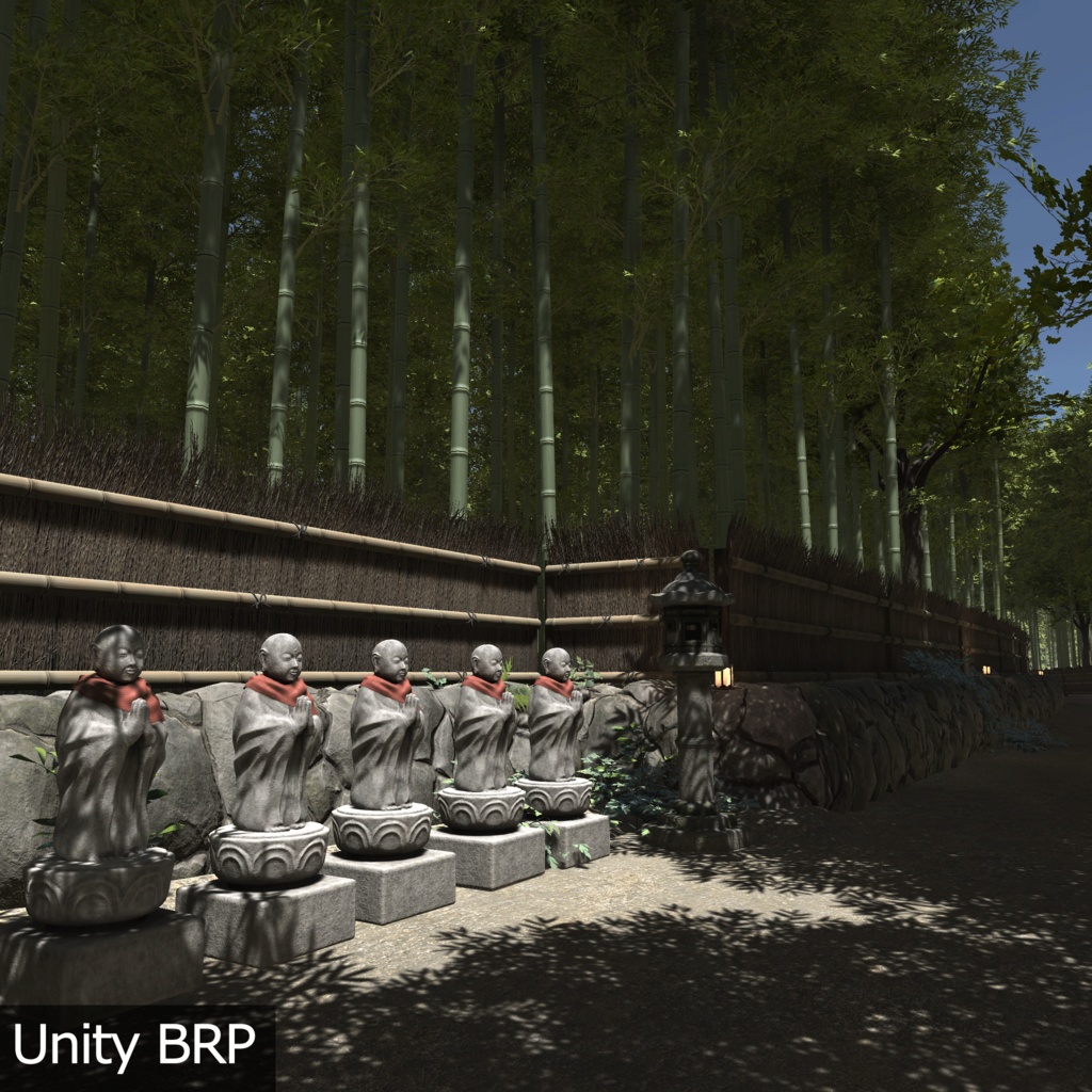 【3D環境アセット】竹林の抜け道 Unitypackage付き