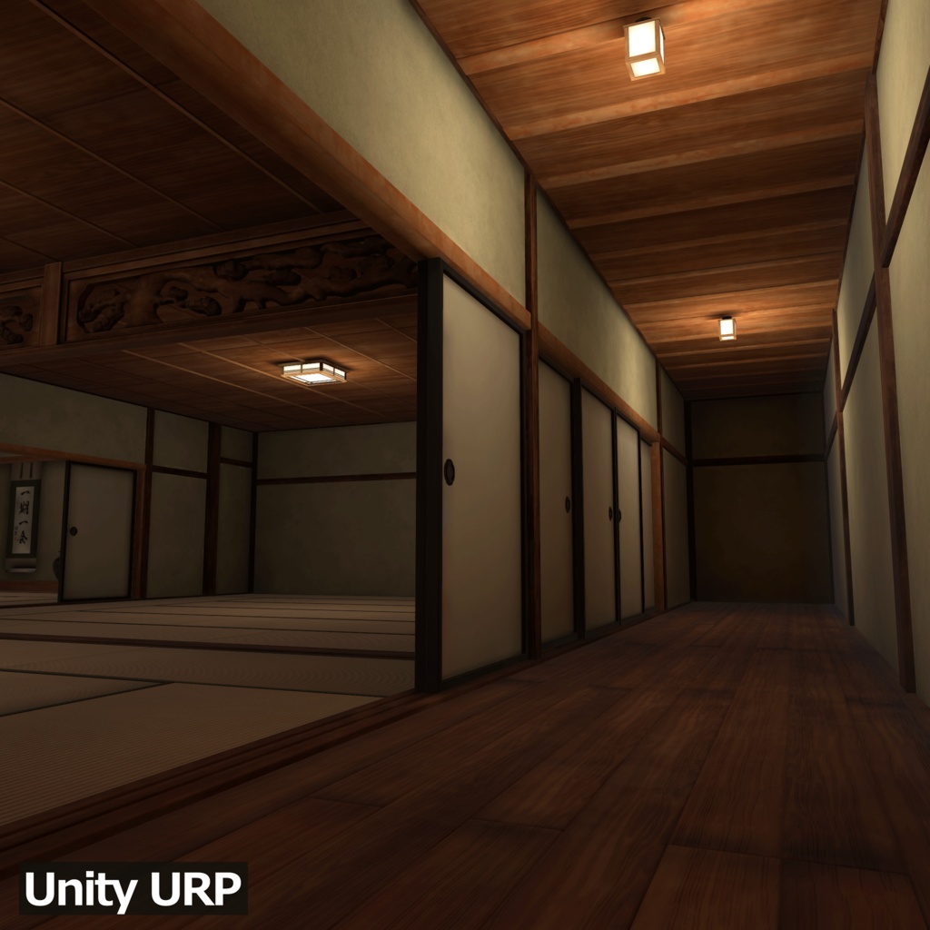 【3D環境アセット】日本庭園と和風建築 UnityPackage付き