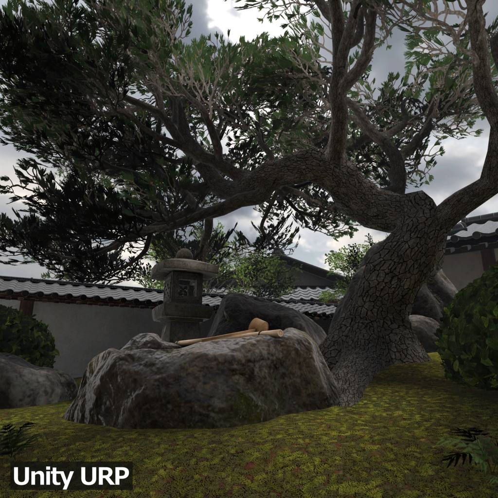 【3D環境アセット】日本庭園と和風建築 UnityPackage付き