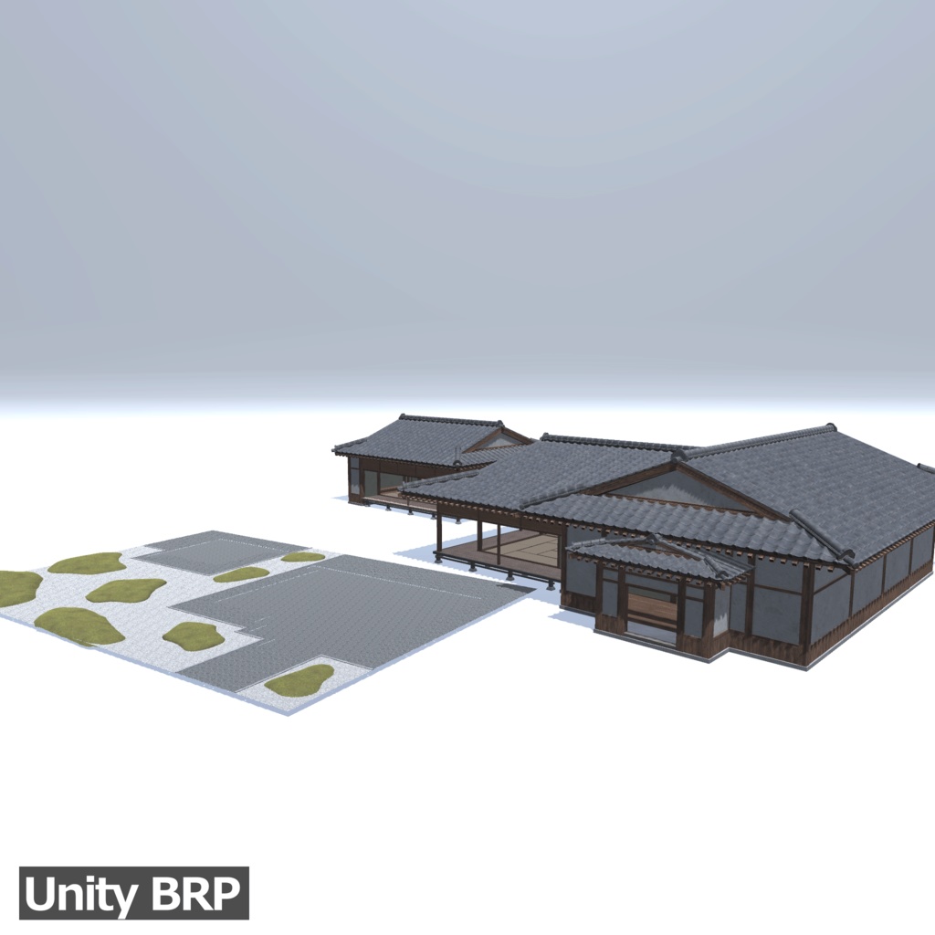 【3D環境アセット】日本庭園と和風建築 UnityPackage付き