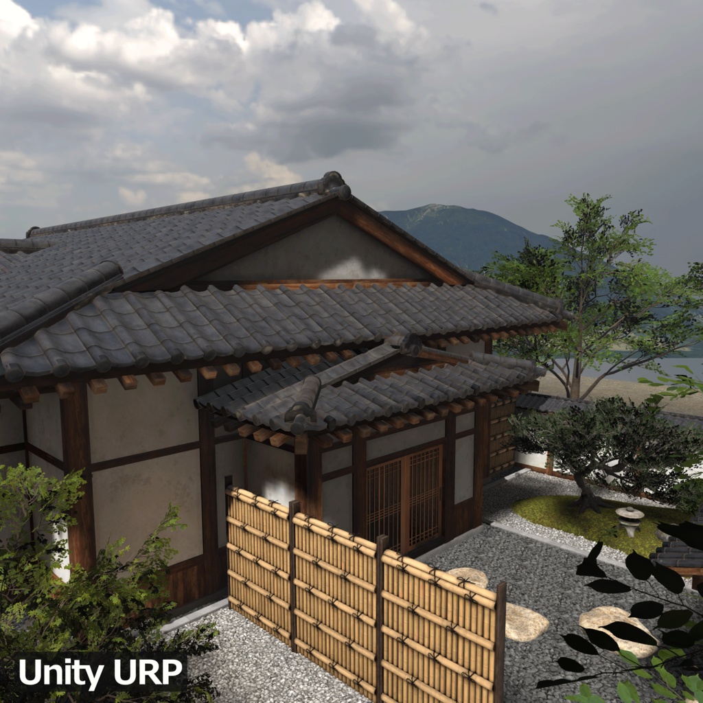 【3D環境アセット】日本庭園と和風建築 UnityPackage付き