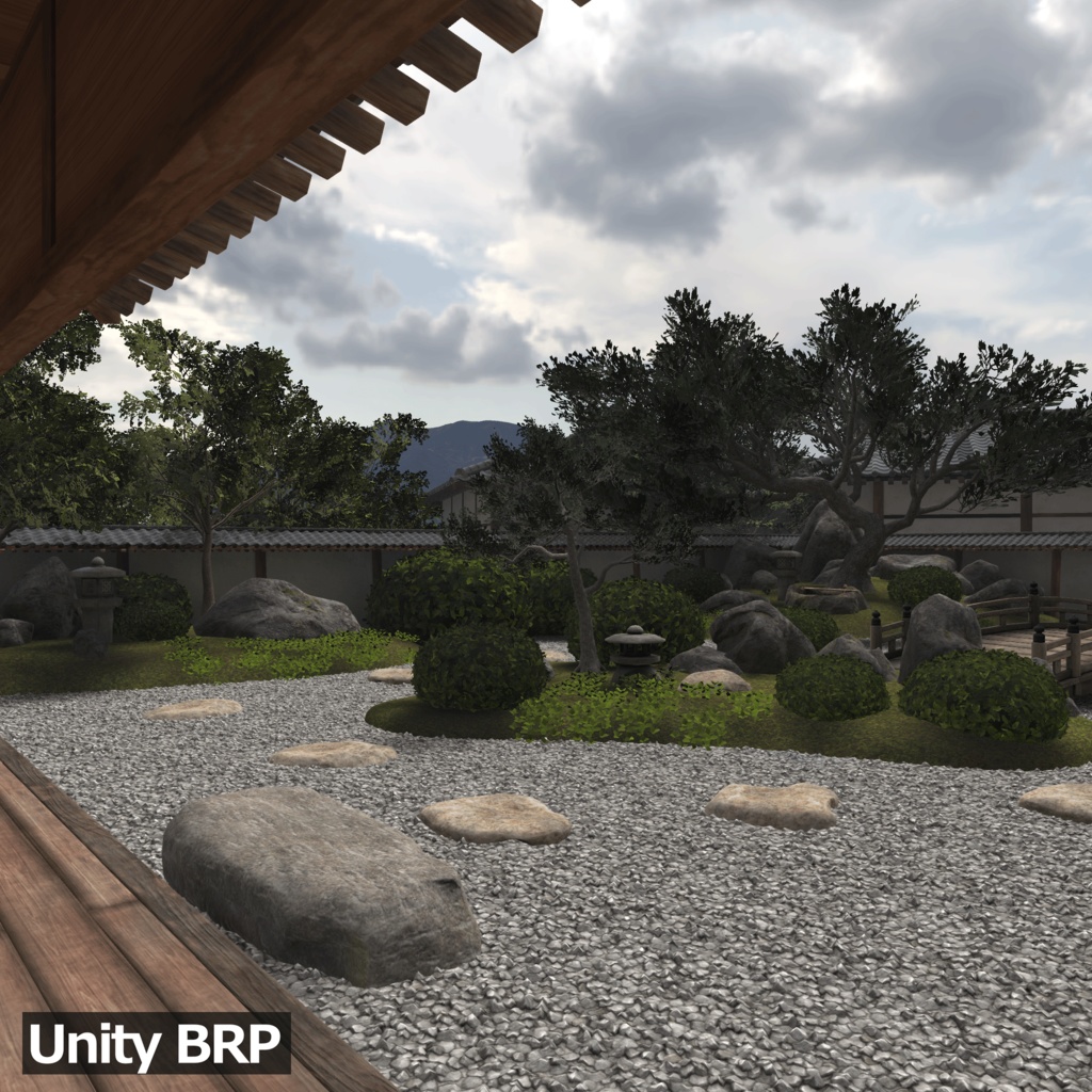 【3D環境アセット】日本庭園と和風建築 UnityPackage付き