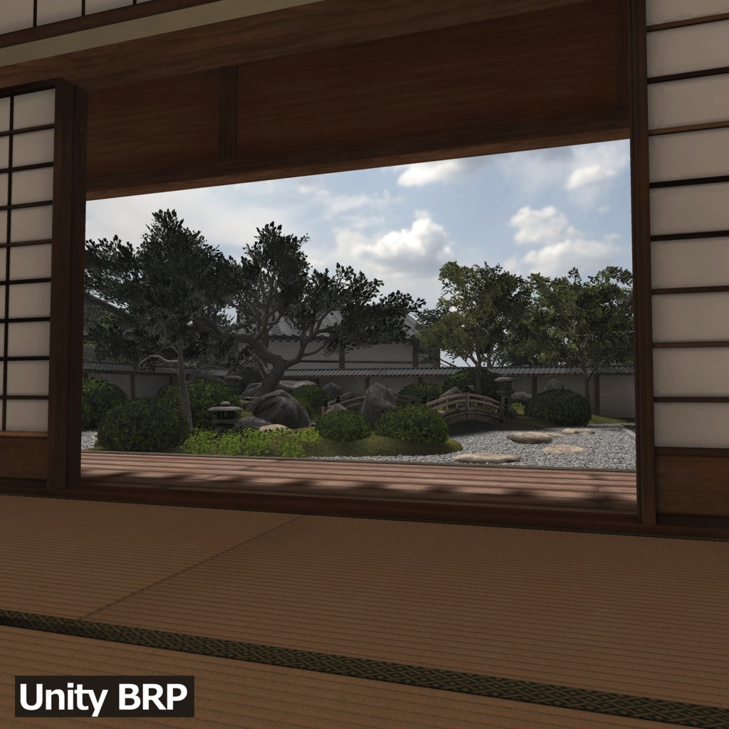 【3D環境アセット】日本庭園と和風建築 UnityPackage付き