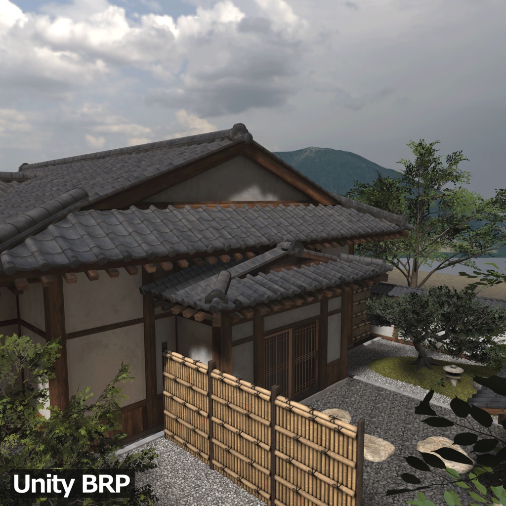 【3D環境アセット】日本庭園と和風建築 UnityPackage付き