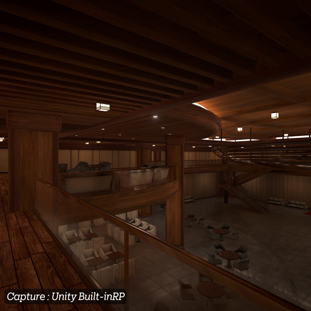 【3D環境アセット】バーとラウンジの環境アセット Unitypackage付き