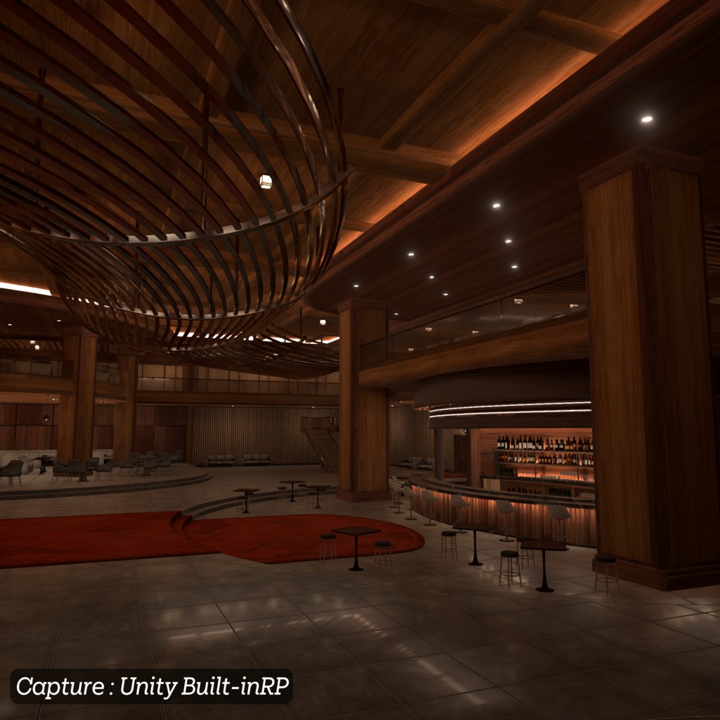 【3D環境アセット】バーとラウンジの環境アセット Unitypackage付き