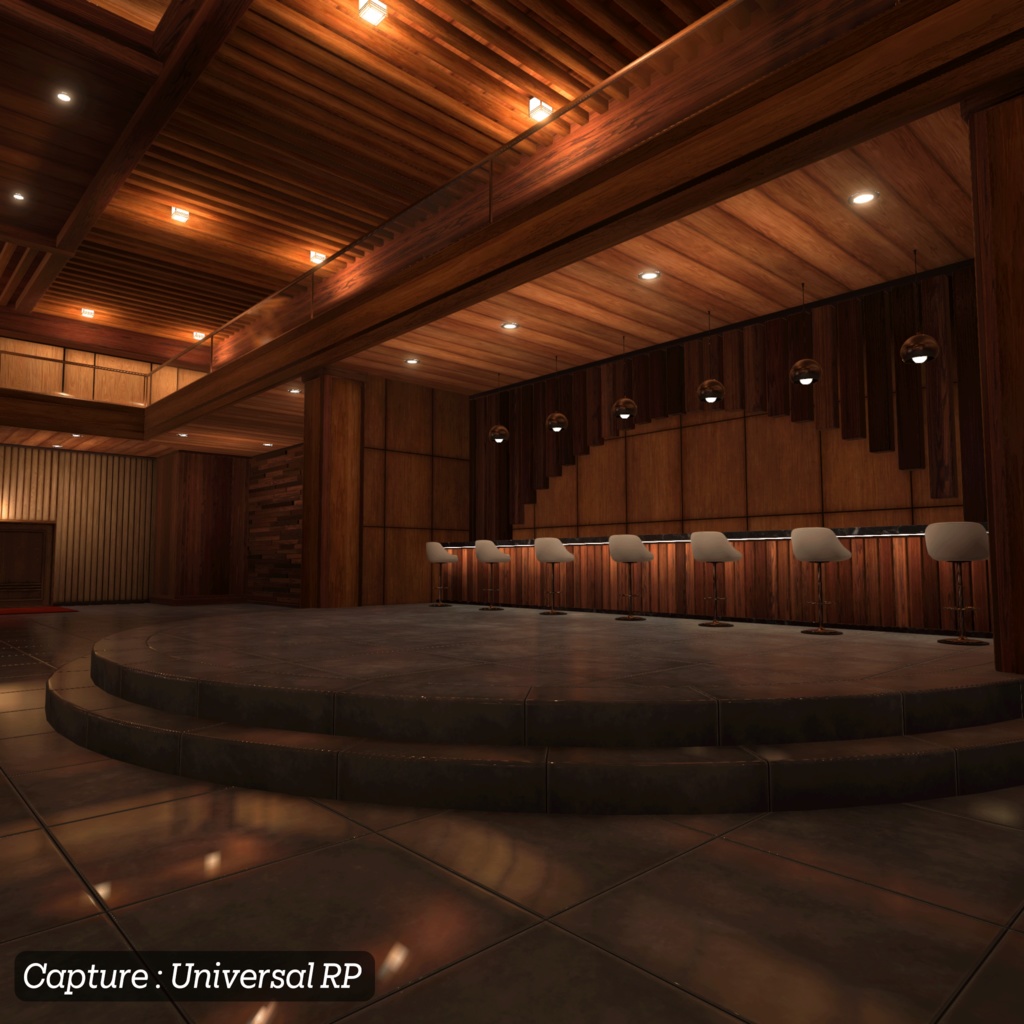 【3D環境アセット】バーとラウンジの環境アセット Unitypackage付き