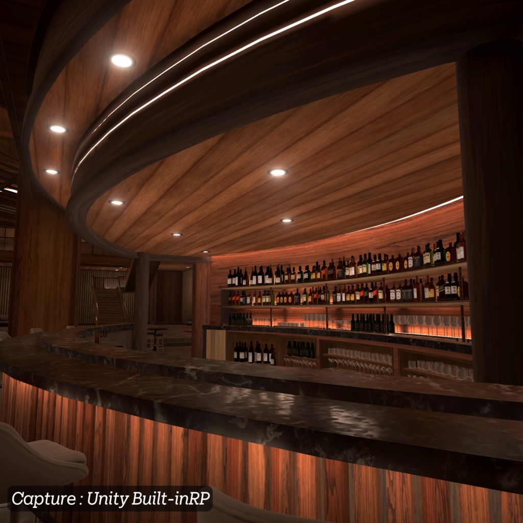 【3D環境アセット】バーとラウンジの環境アセット Unitypackage付き