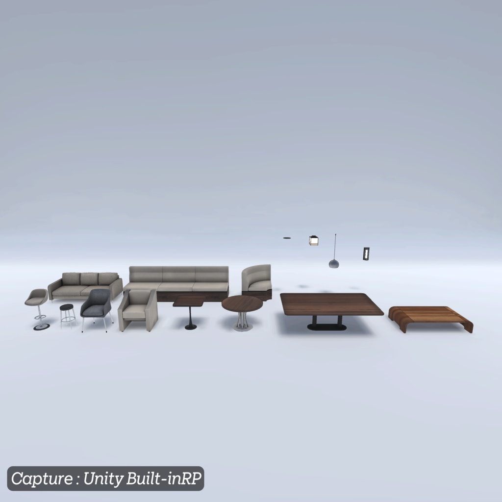 【3D環境アセット】バーとラウンジの環境アセット Unitypackage付き