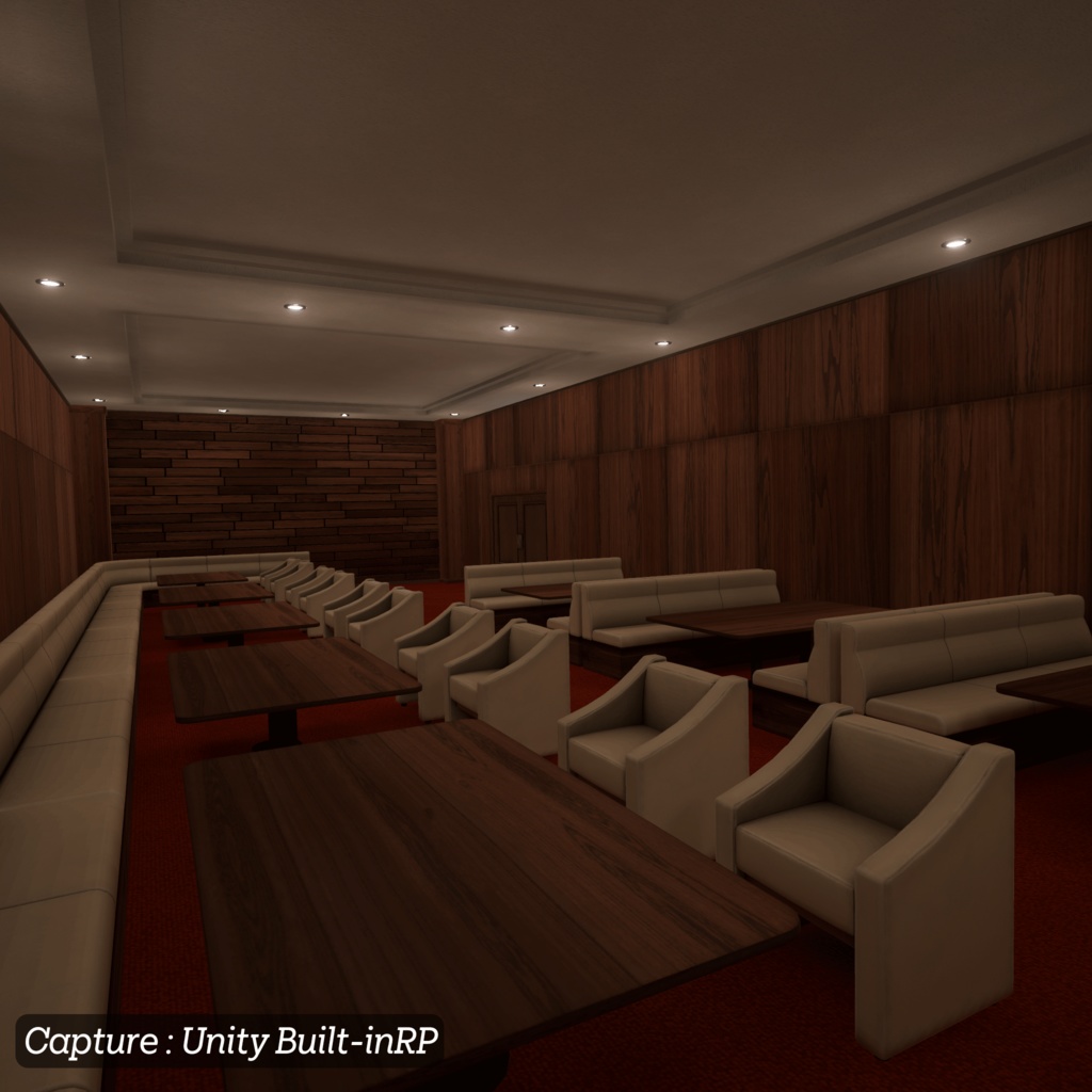 【3D環境アセット】バーとラウンジの環境アセット Unitypackage付き