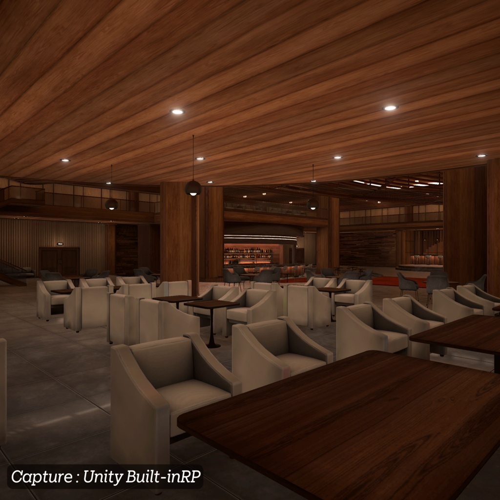 【3D環境アセット】バーとラウンジの環境アセット Unitypackage付き