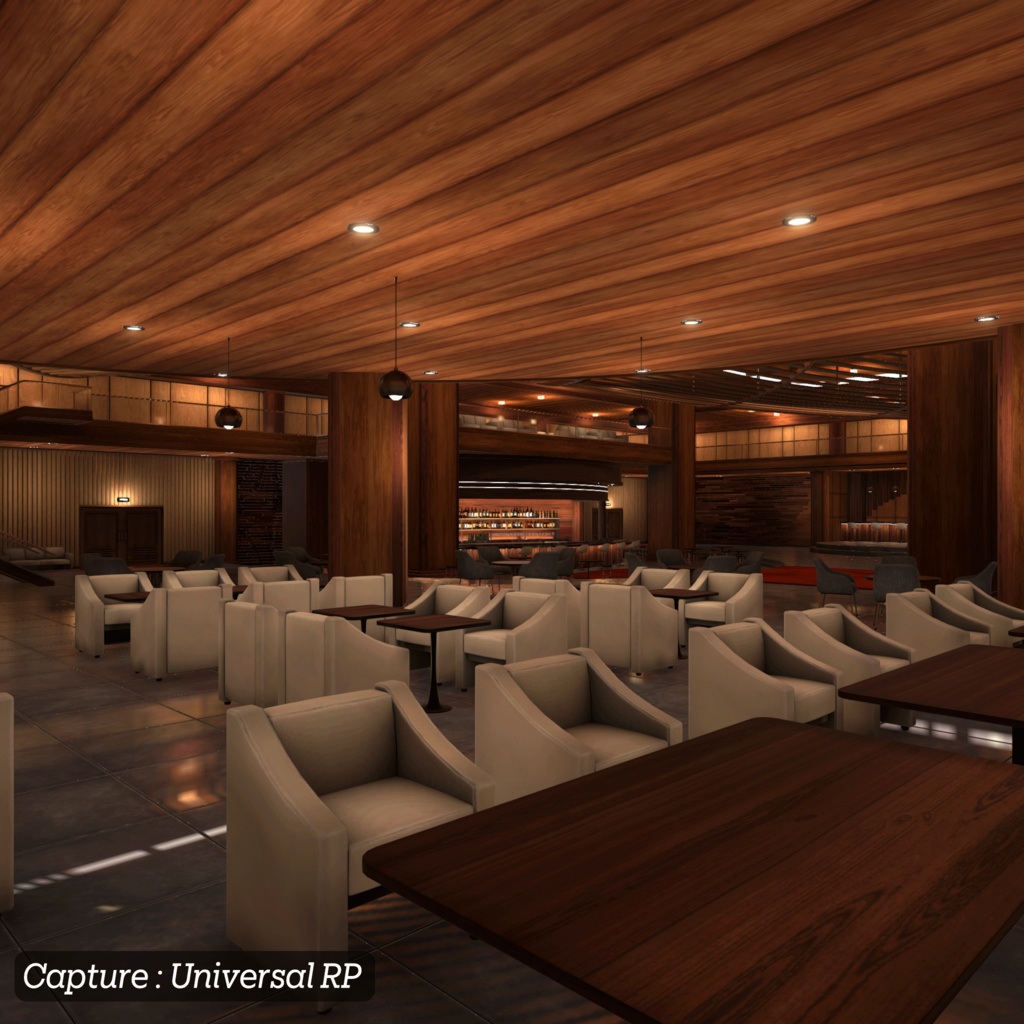 【3D環境アセット】バーとラウンジの環境アセット Unitypackage付き