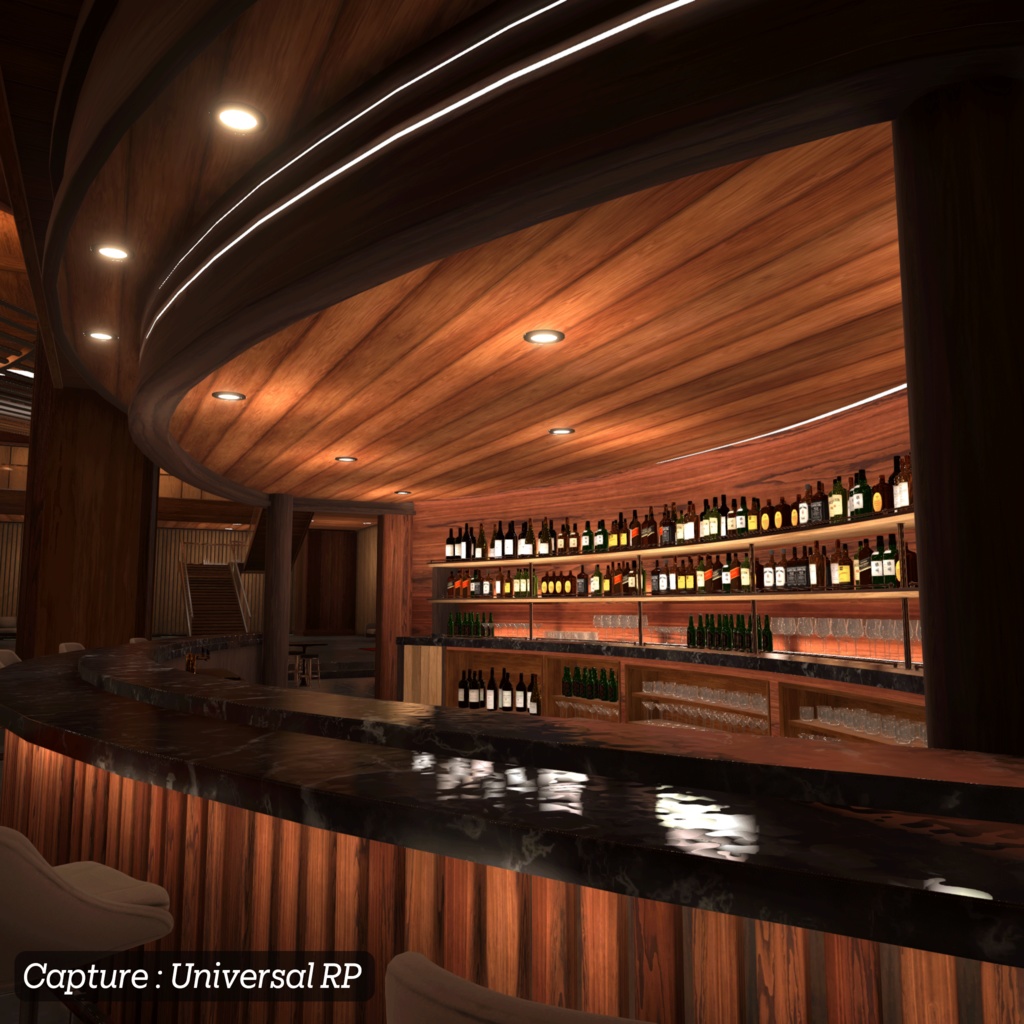 【3D環境アセット】バーとラウンジの環境アセット Unitypackage付き