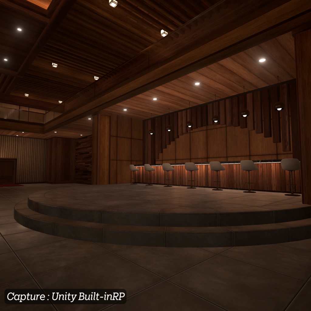 【3D環境アセット】バーとラウンジの環境アセット Unitypackage付き