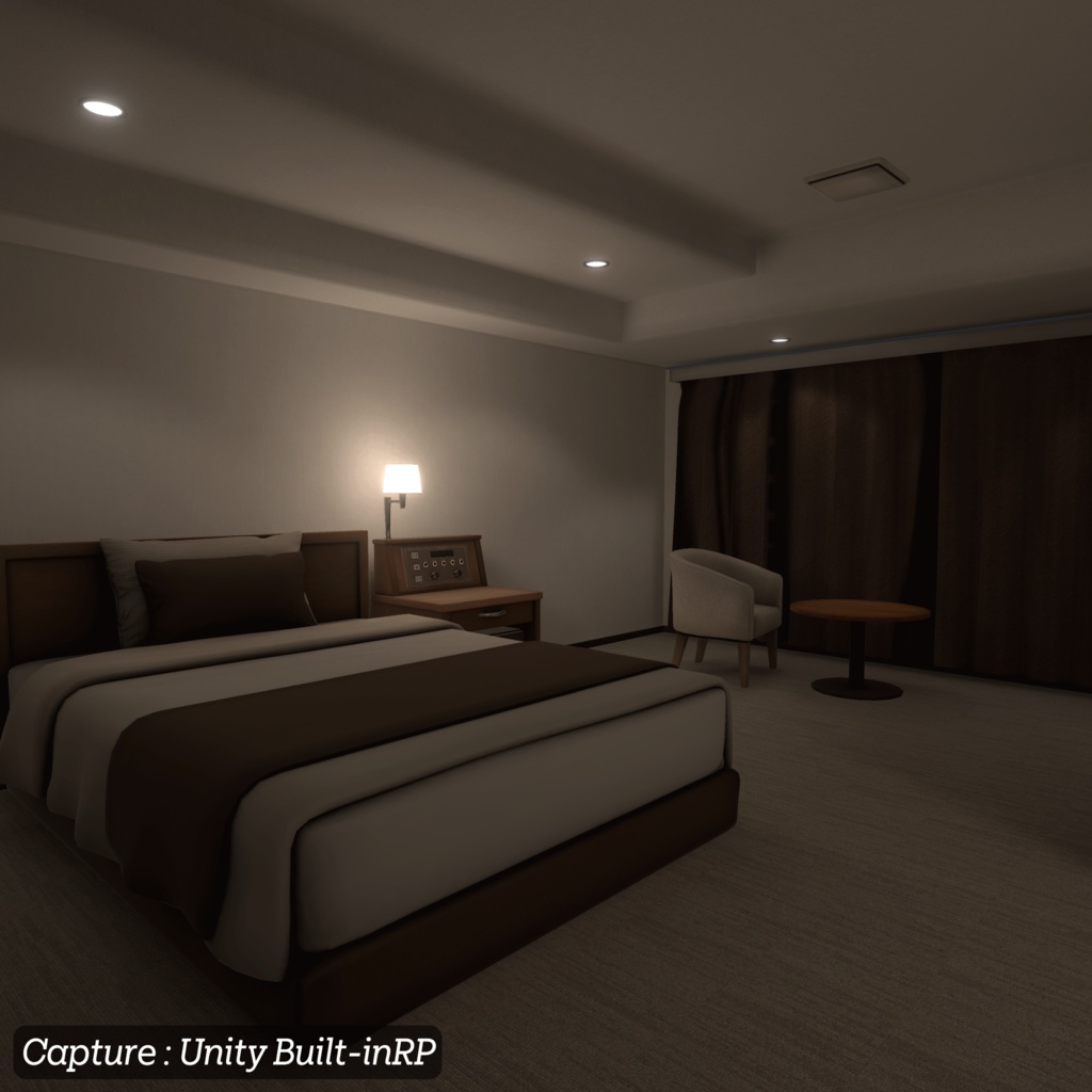 【3D環境アセット】ホテルの客室と廊下