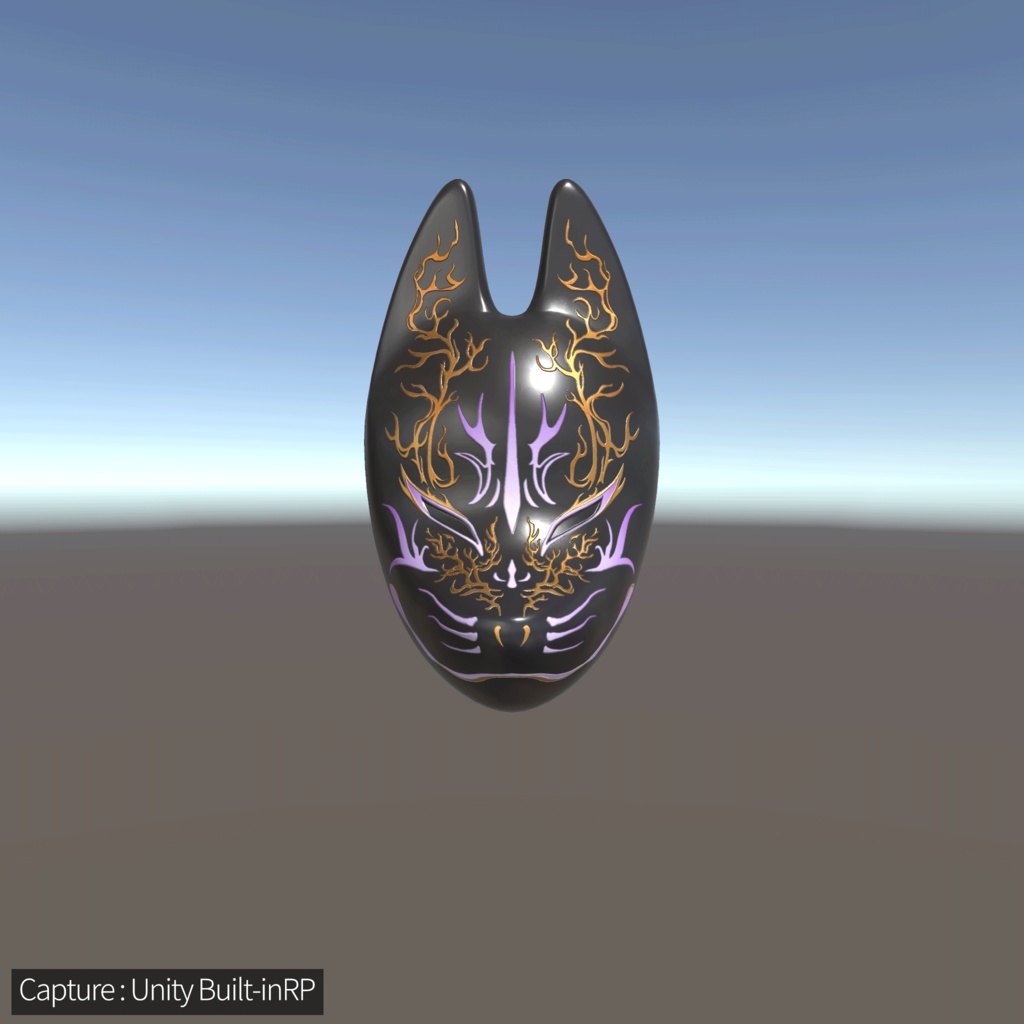 【3Dモデルセット】和風のお面4種セット