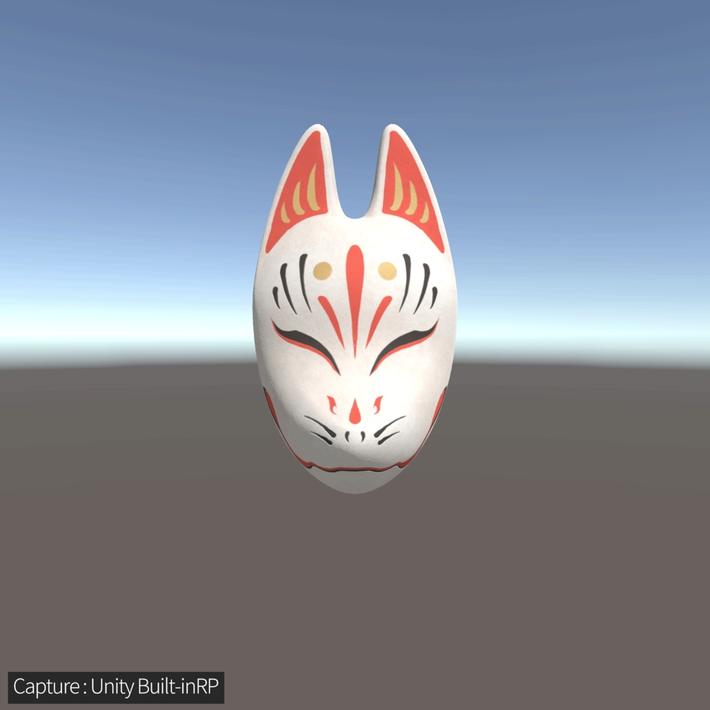 【3Dモデルセット】和風のお面4種セット