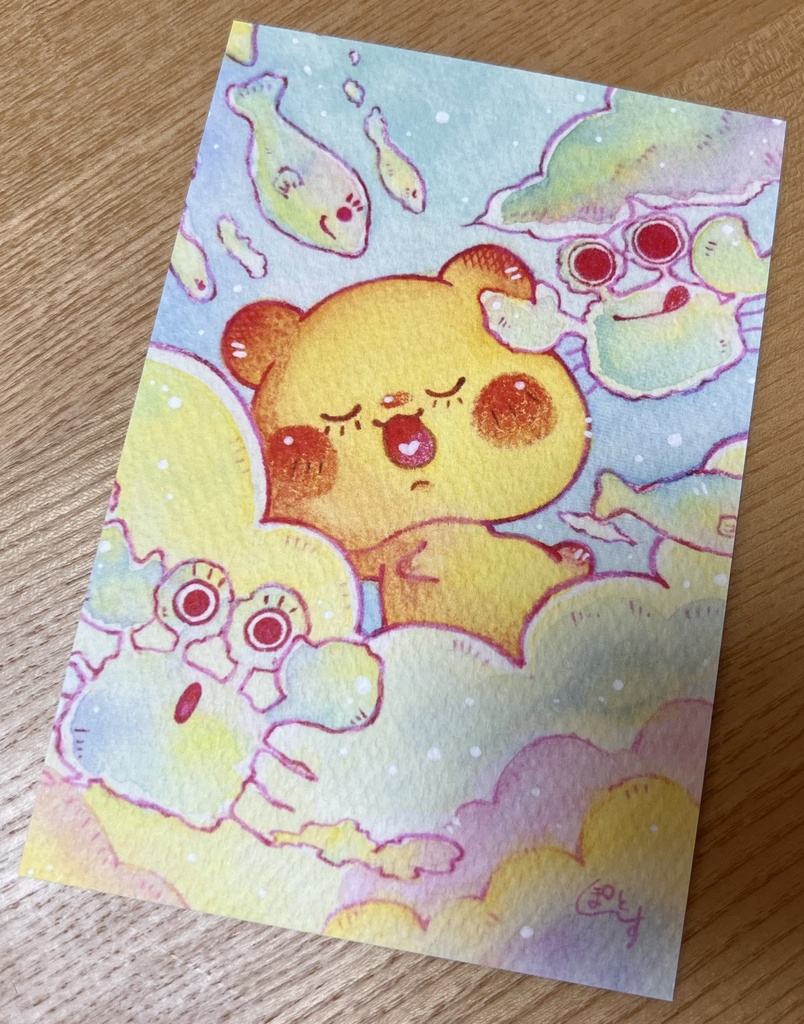 【ポストカード】「 いたずらっ子なカニ雲さんにご注意を！ 」
