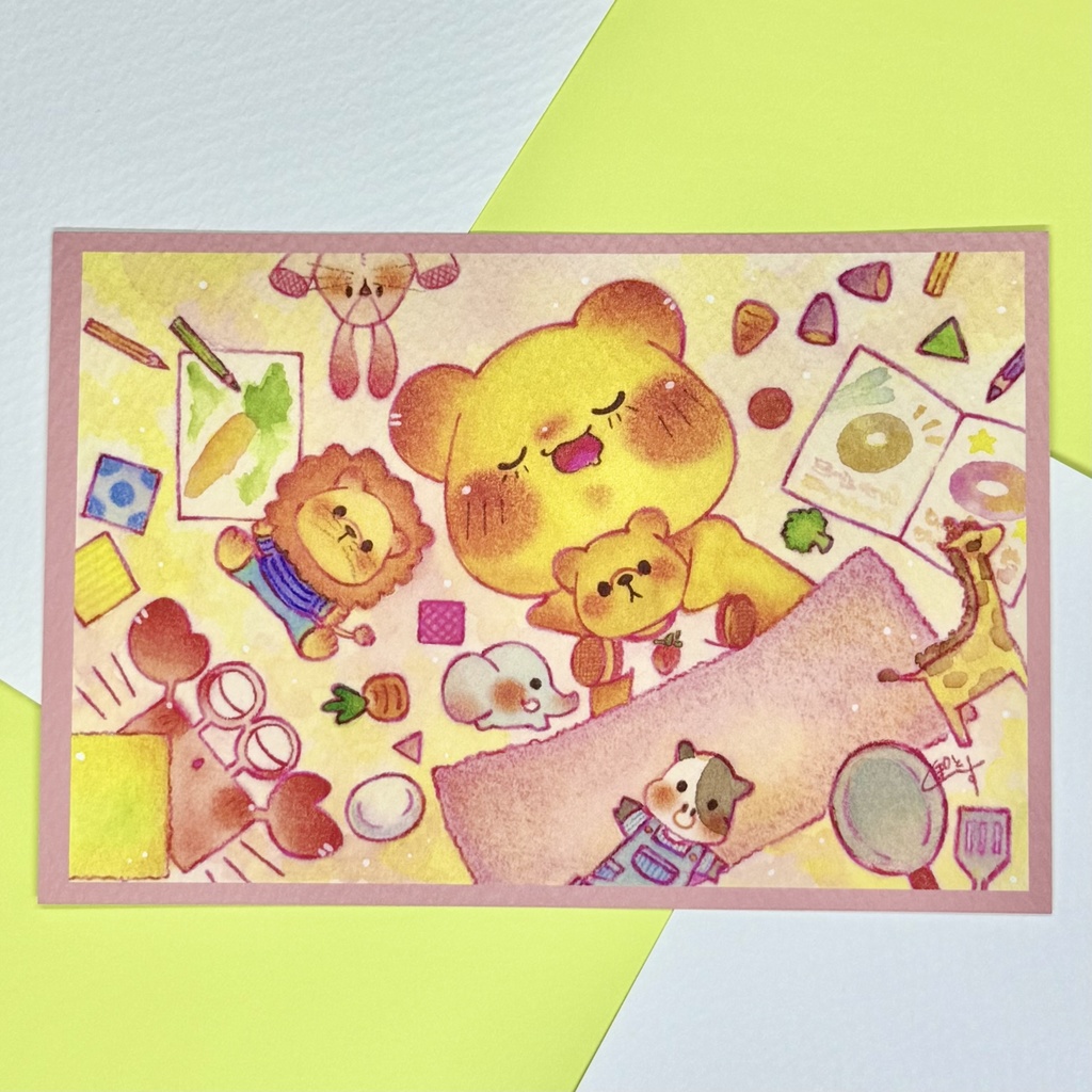 【NEW】ポストカード「 お片付けは夢のあとで 」