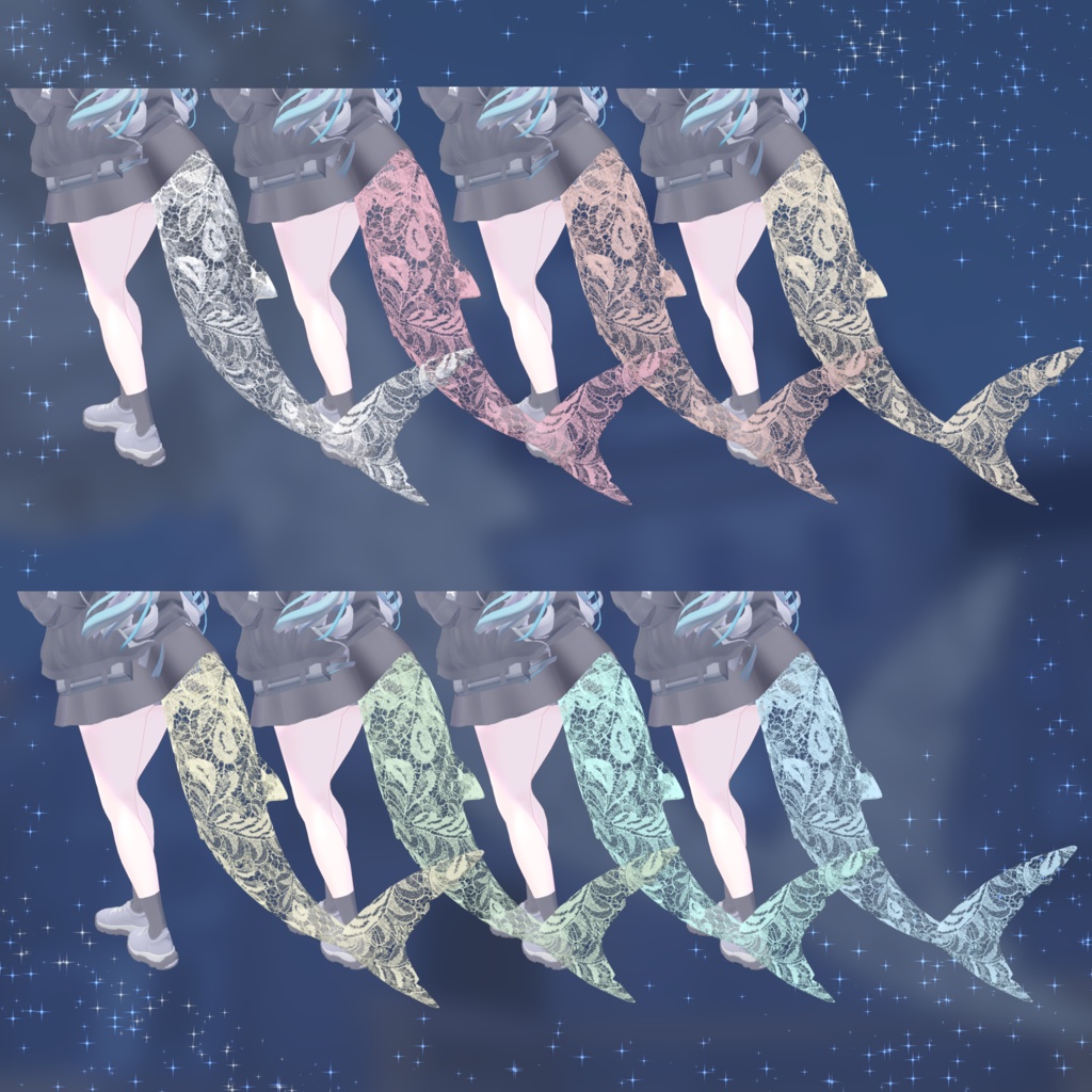 🦈【ルルネ用】Racetail【VRchat】