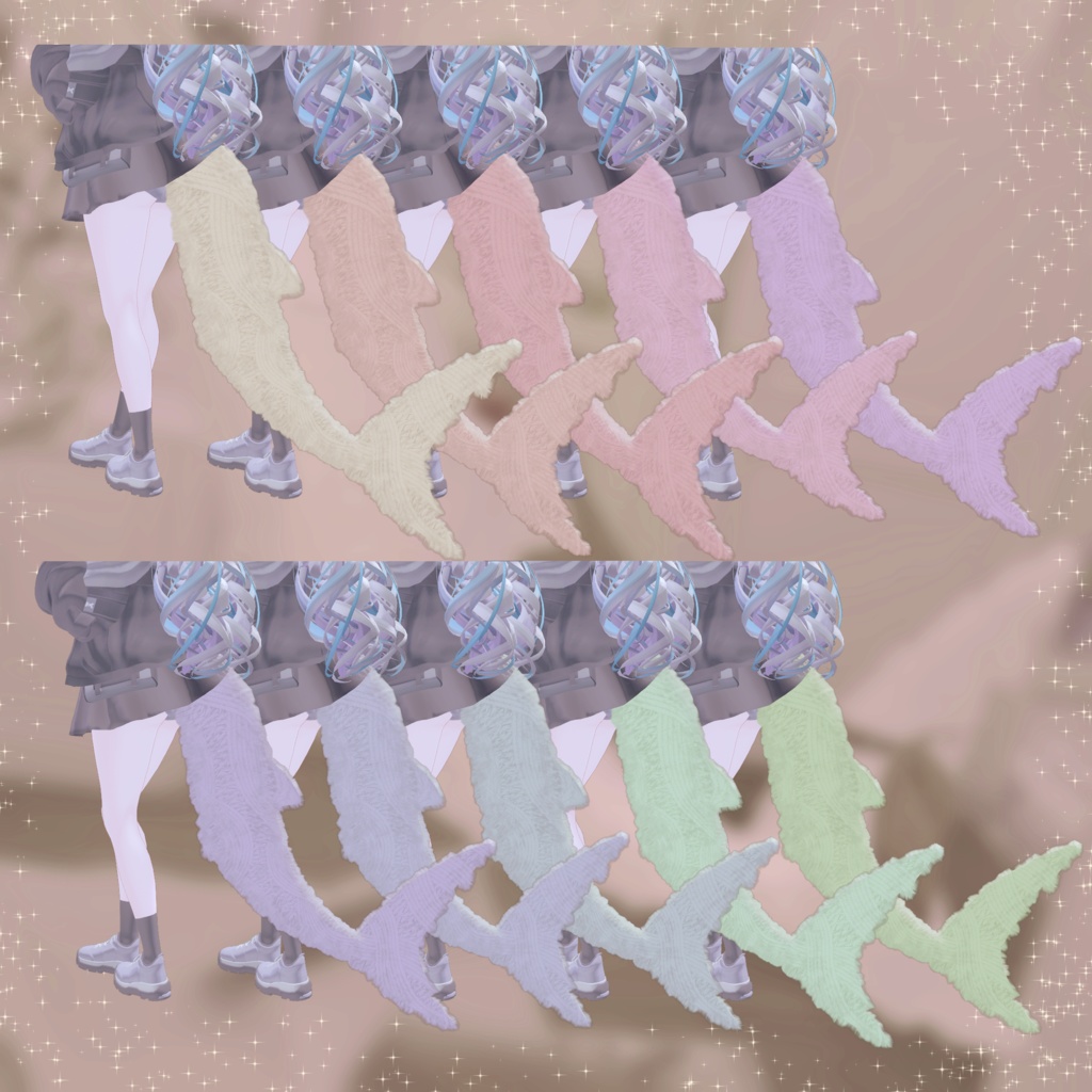 🦈【ルルネ用】Knittail【VRchat】