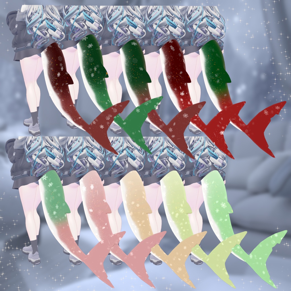 🦈【ルルネ用】雪が動くSnowtail【VRchat】