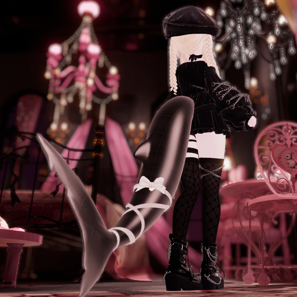 🦈【ルルネ用】Ribbontail+リボンアクセ【VRchat】