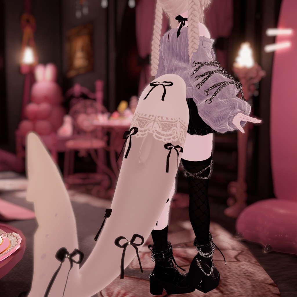 🦈【ルルネ用】Ribbontail+リボンアクセ【VRchat】