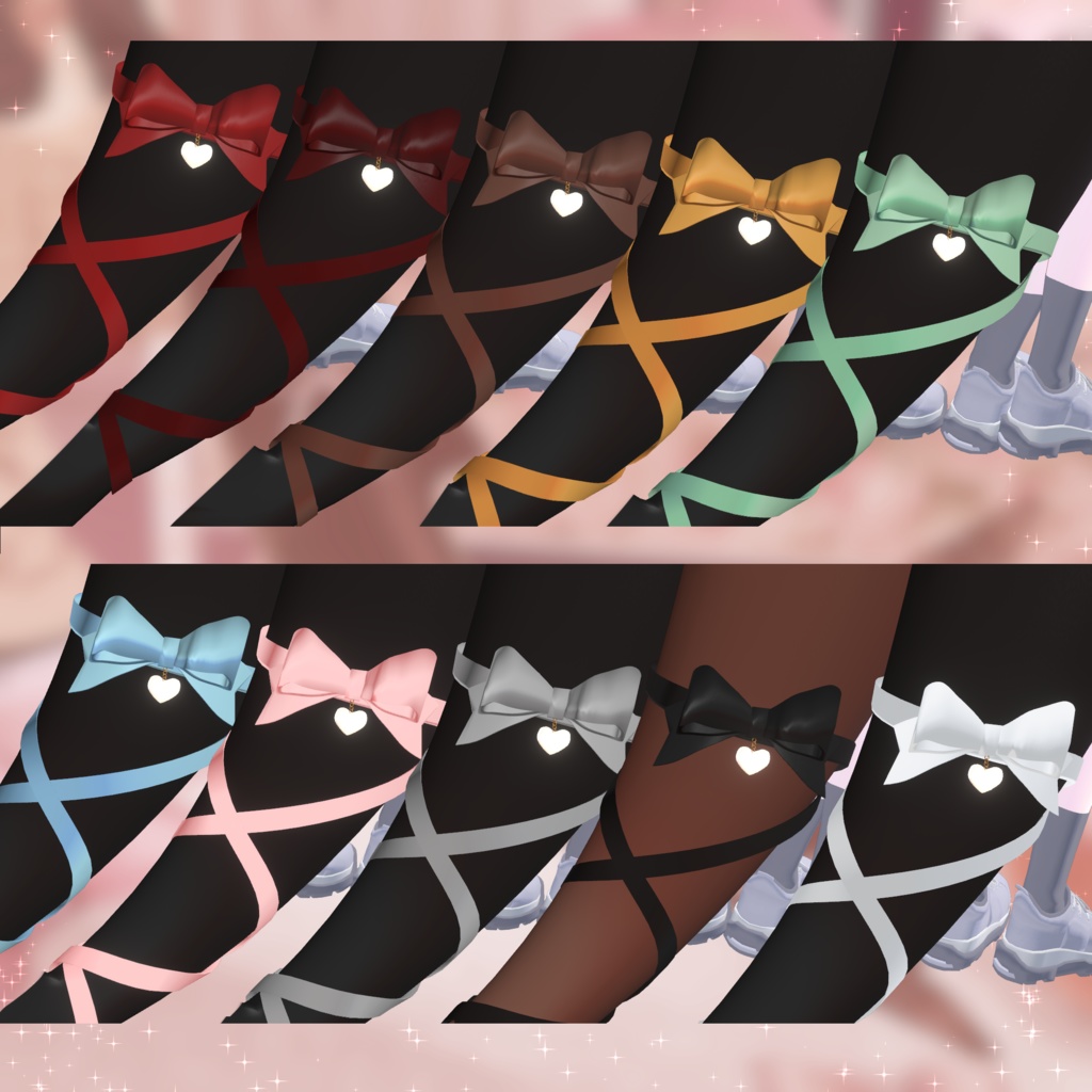 🦈【ルルネ用】Ribbontail+リボンアクセ【VRchat】