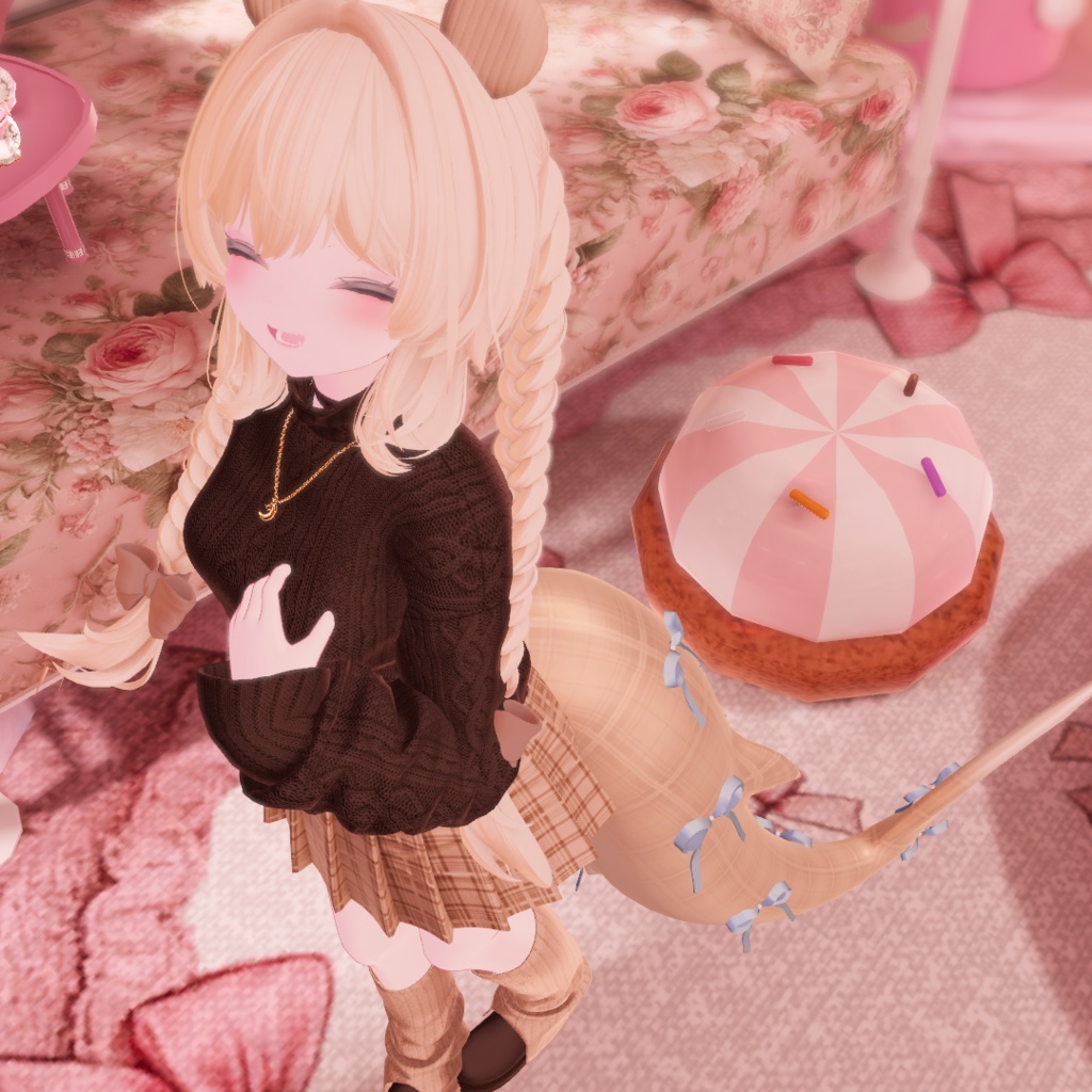 🦈【ルルネ用】Ribbontail+リボンアクセ【VRchat】