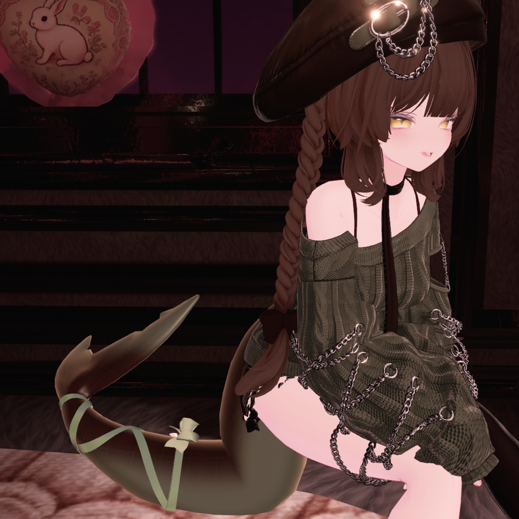 🦈【ルルネ用】Ribbontail+リボンアクセ【VRchat】