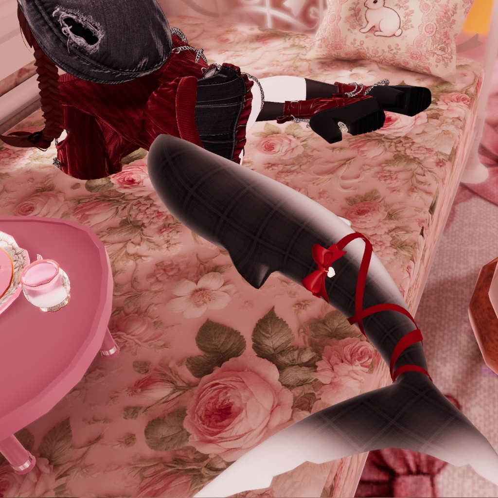 🦈【ルルネ用】Ribbontail+リボンアクセ【VRchat】