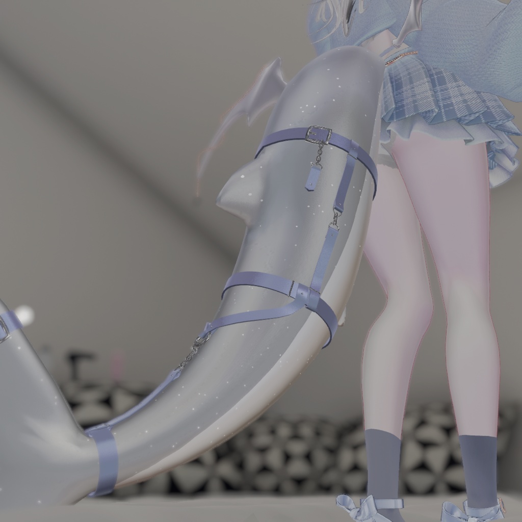 🦈【ルルネ】尻尾beltアクセ【VRChat】