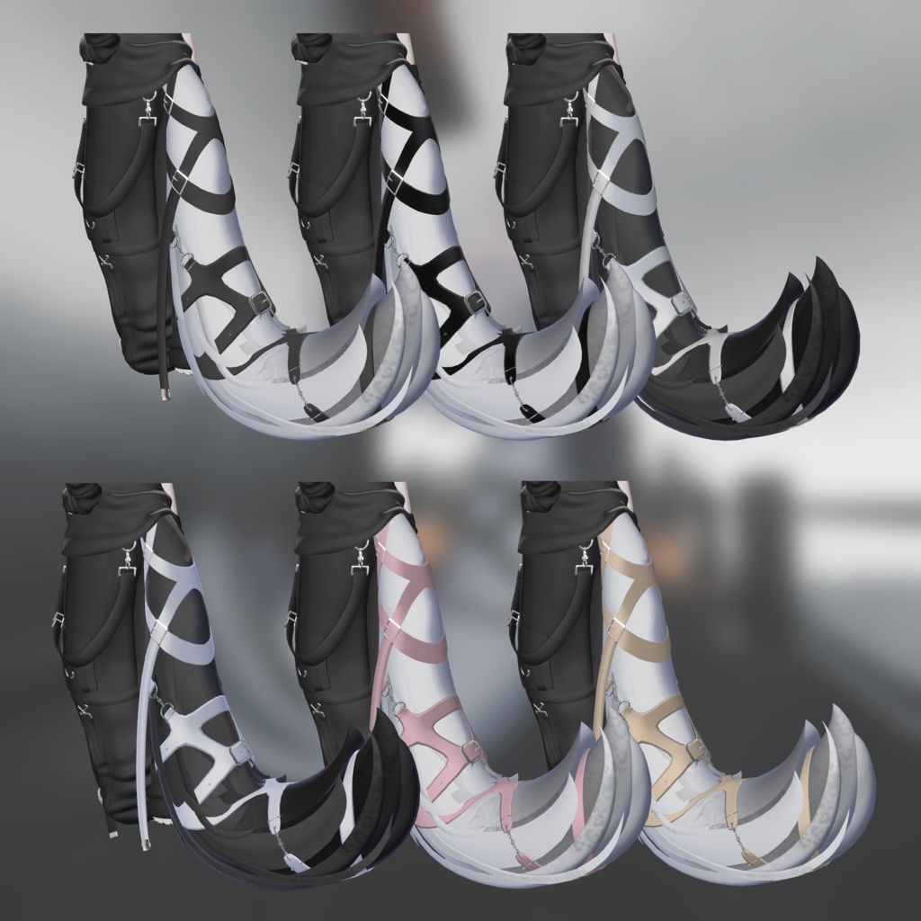 【真央】尻尾Harnessアクセ【VRChat】