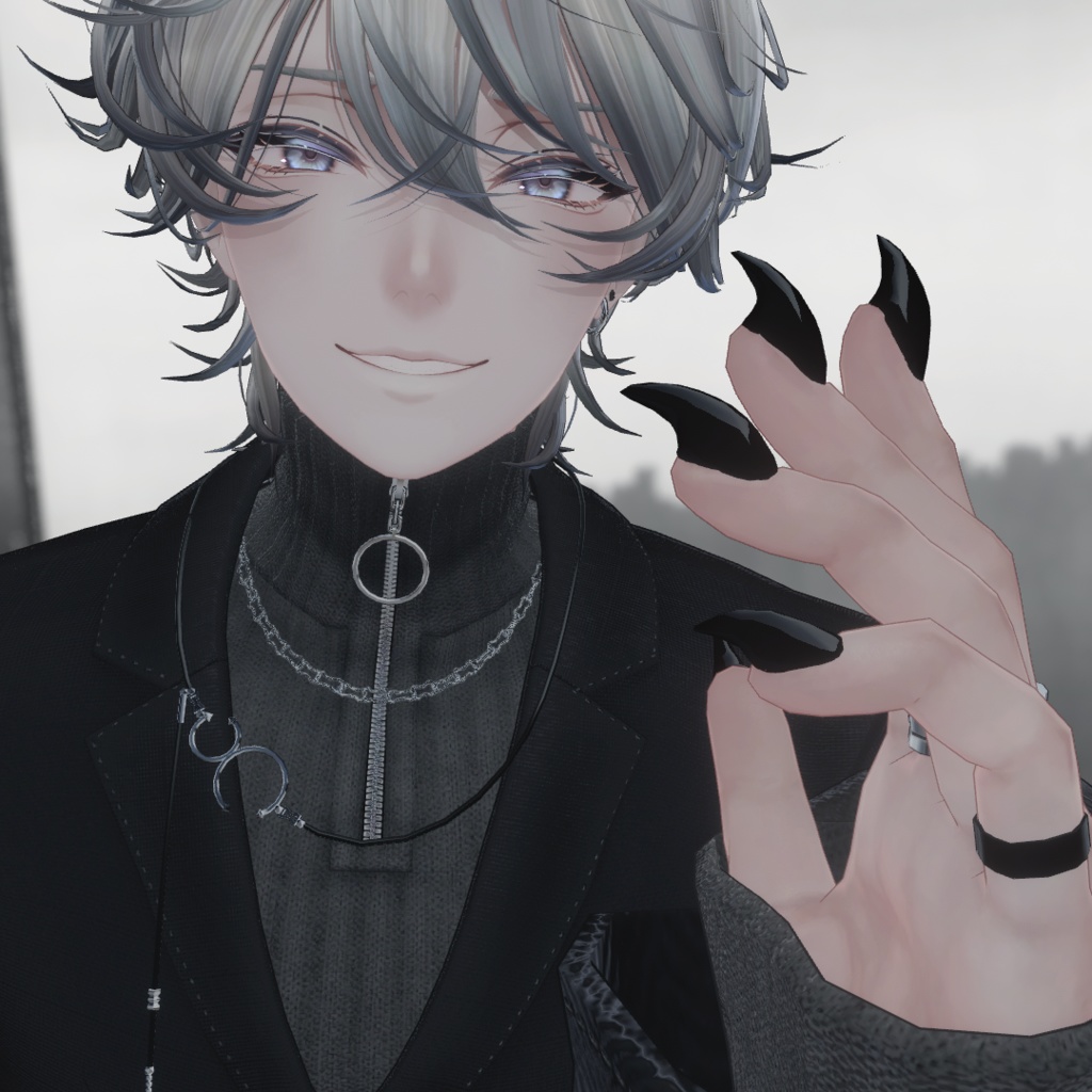 【複数対応】猫爪ネイル【VRchat想定】