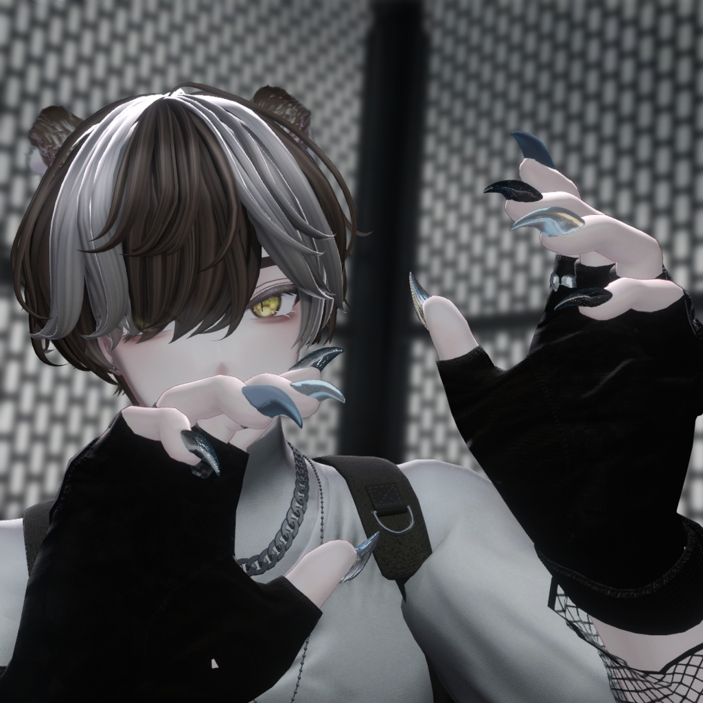 【複数対応】猫爪ネイル【VRchat想定】