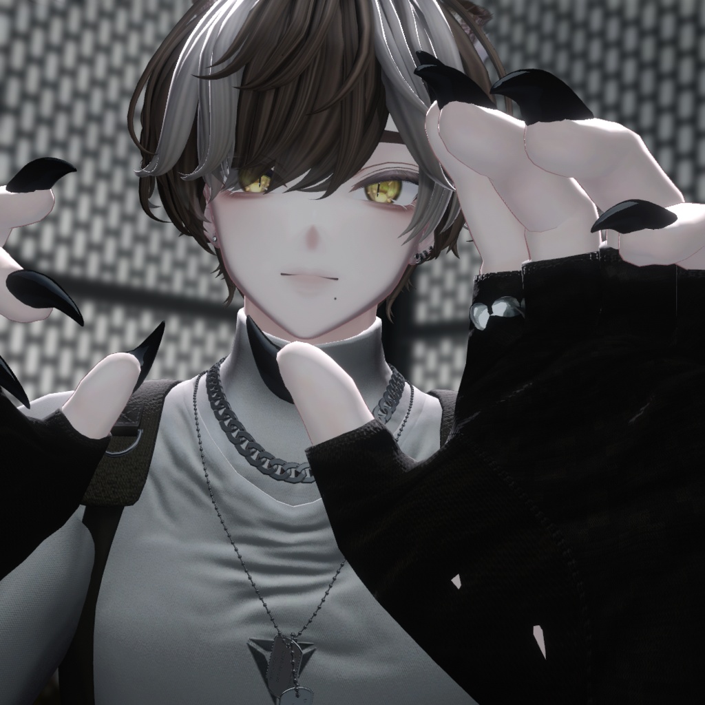 【複数対応】猫爪ネイル【VRchat想定】