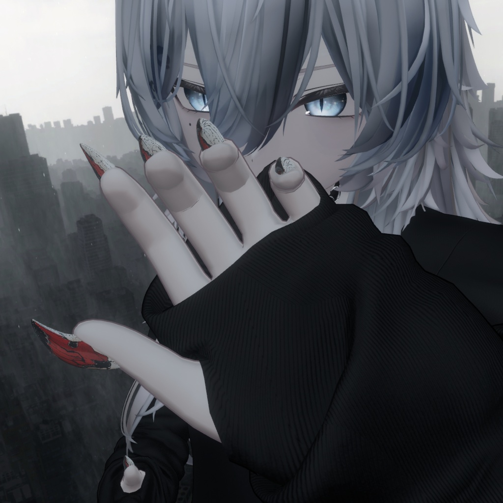 【複数対応】猫爪ネイル【VRchat想定】