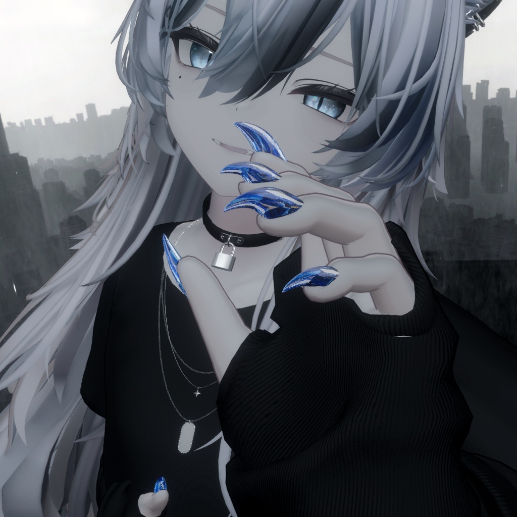 【複数対応】猫爪ネイル【VRchat想定】